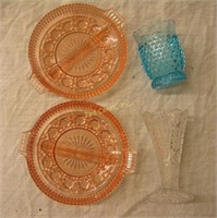 Cut Glass Serving Dishes & Glasses