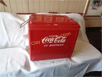 Vintage Coca-Cola Cooler with Tray
