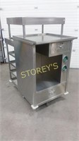 S/S equipment stand with storage & drawers w/ key