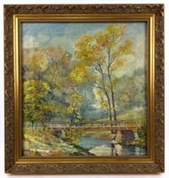 C. S. Bainum (20th C.) Oil On Canvas Landscape