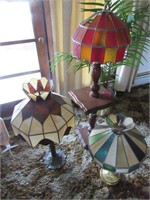 Lamps with 2 lead lampshades
