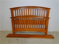 Mission Style Arched Full Headboard & Footboard