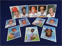 Topps 1981 Astro & Texas Rangers 5" x 7" Portraits