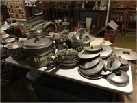 LARGE LOT OF POTS AND PANS