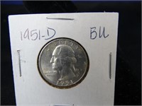 1951 - D Bu Quarter Dollar
