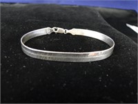 925 Silver Herringbone Bracelet