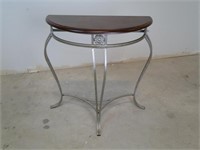 Tuscan Style Demilune Accent Table