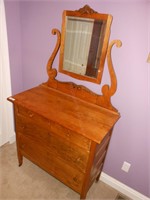 Antique Oak Dresser with mirror