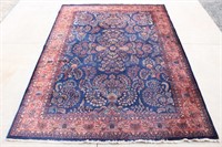 Large Heavy Hand Woven Blue Persian Oriental Rug