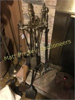 LOT OF FIREPLACE TOOLS