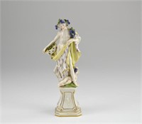 19th C Nymphenburg bacchanalian porcelain figure