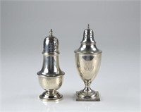 Two Birks silver casters