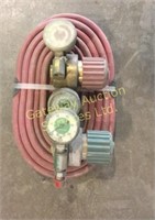Oxy/Acetylene hoses with gauges