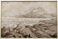 Two 19th century Canadian expedition watercolours