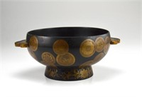 Japanese Meiji lacquer center bowl
