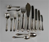173 pieces of Roden silver flatware