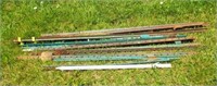 Approx. (14) Metal fence posts.