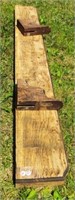 Wood mantle w/ 2 wood brackets.