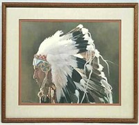 Numbered Native Chief Print by Don Crowley
