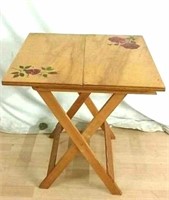 Hand Painted Folding Card Table