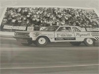 Plymouth drag racer photo, hit me, 8 x 10, Hot