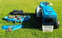 Ford LT111 lawn mower with deck.