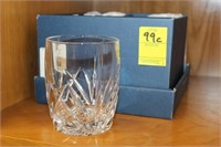4pc Waterford Marquis Brookside oversized Tumblers