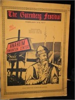 1977 GUTTENBERG FESTIVAL POSTER VINTAGE
