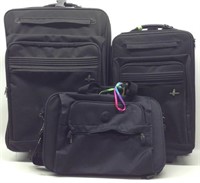 3-Piece Atlantic Black Luggage Set