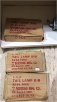 19 55–56 ford tail lamp bib new old stock by