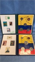 Two Columbia coin sets and stamps as well, (793)