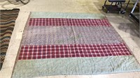 Heavy antique quilt, 74 x 78, (834)