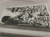 Jimmy Nix top fuel drag racer, 8 x 10, black and