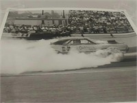 Hairy Oldsmobile generating tons of smoke at a