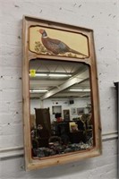 Sarreid Handpainted Mirror w/ green neck pheasant