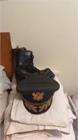 Top rank hat and army boots