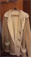 Sheepskin lined coat