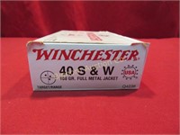 Ammo: Winchester .40 S&W 180 Gr. FMJ