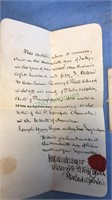 1850 marriage certificate from Philadelphia