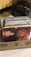 Box lot of record albums including John Denver,