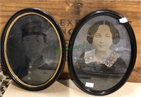 Pair of 8 x 6 tintype photos of a soldier and his