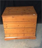 Antique Pine Wood Flour Bin Cabinet BR