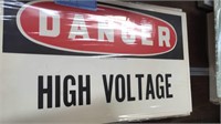Danger high voltage signs