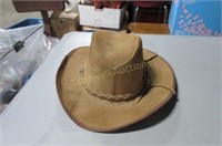 Suede cowboy hat