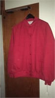 Red light jacket with lining