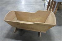 Lovely vintage wooden cradle