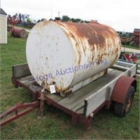 500 gal diesel barrel on trailer