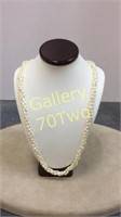 Three Strand fresh water pearl necklace