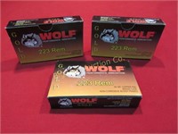Ammo: Wolf .223 Rem Gold Series 55Gr.  FMJ