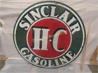 Sinclair Double Sided Porcelain SIgn